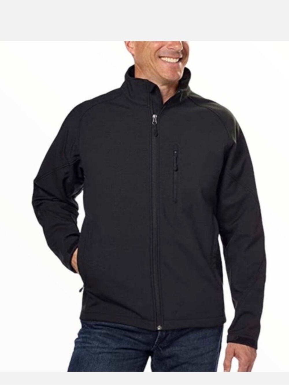 KIRKLAND Signature Fleece Lined Soft Shell Jacket With Pockets Size XXL